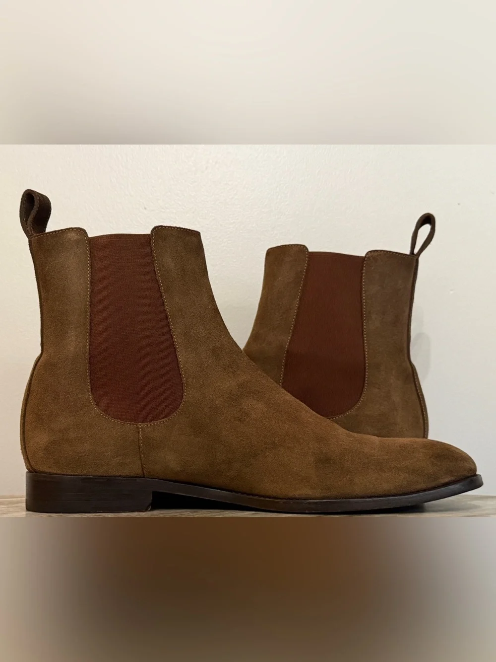 Manolo Blahnik Delsa Suede Chelsea Boots 11.5 UK / 12.5 US Brown Italy $1400